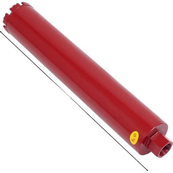 Foret à carotter, acier allié haute résistance, profondeur de forage effective 410 mm, 76 mm