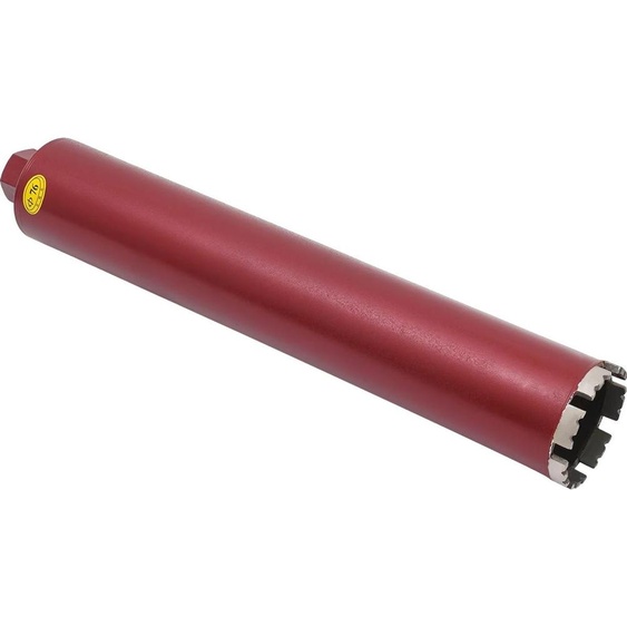 Foret à carotter, acier haute résistance, perçage humide efficace, rouge