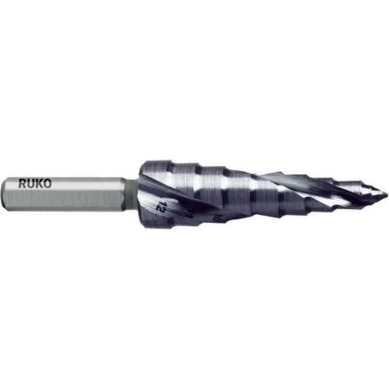 Foret étagé RUKO FLOWSTEP® 6 mm 9 mm 12 mm