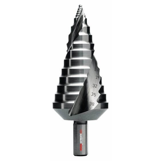 Foret étagé RUKO ULTIMATECUT en acier rapide (HSS) avec pointe FLOWSTEP®