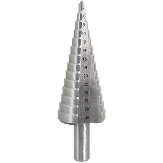 Foret HSS Étagé D.4-30 mm x Q. Cylindrique - Outil de Perçage et Durable pour Métal - Diamwood