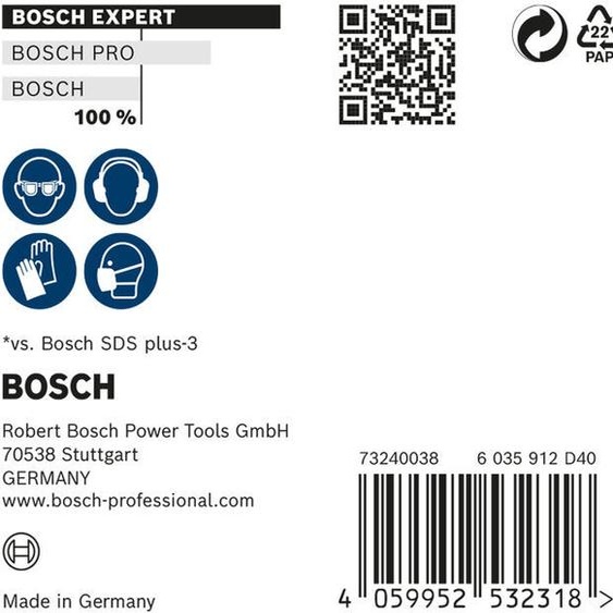 Foret marteau Expert SDS-7X D.5mm L.100mm L.165mm SDS-Plus 10 pcs.BOSCH