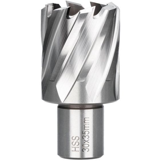Forets à métaux en HSS, diamètre de 30 mm, queue de 19 mm, profondeur de coupe de 35 mm
