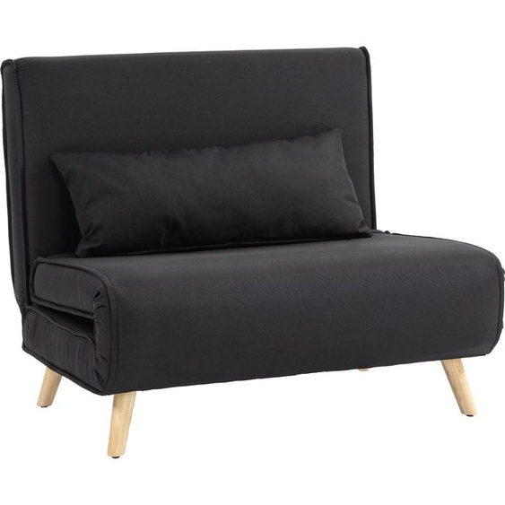 Fortuna Lai Fauteuil-lit 2 en 1 jusquà 350 kg, canapé-lit avec fonction lit, dossier réglable, coussins décoratifs, aspect lin pour le salon et la chambre damis