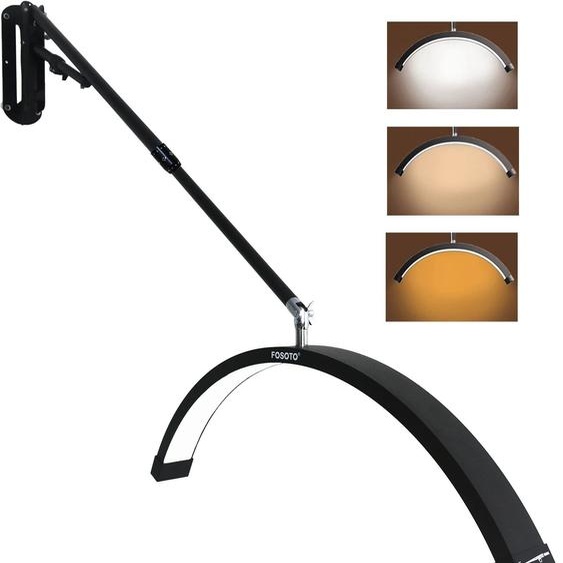 Fosoto multidirectionnel en forme de U LED mural demi-lune lampe Salon de beauté supplément lumière cils beauté Salon de coiffure ongles