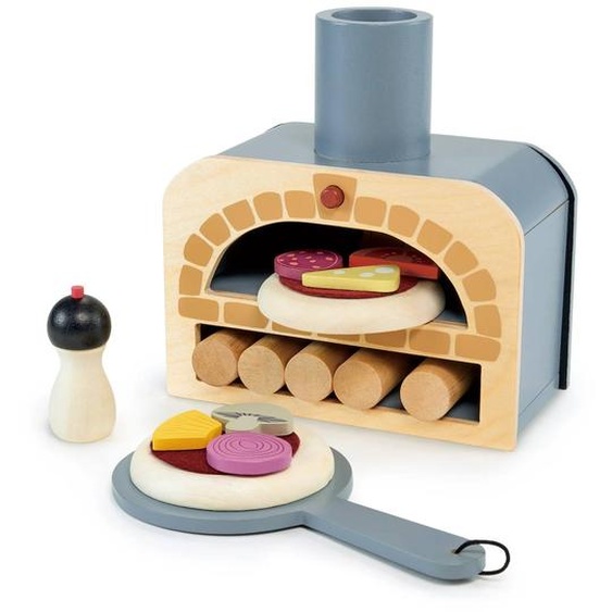Four À Pizza En Bois Beige, Rouge, Rose