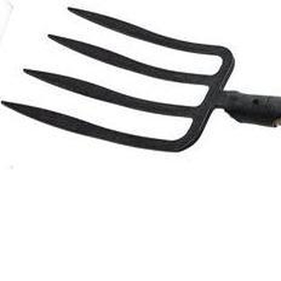 Fourche à bêcher avec douille à ressort, 4 dents de lance Longueur des dents 255 mm 1120 mm