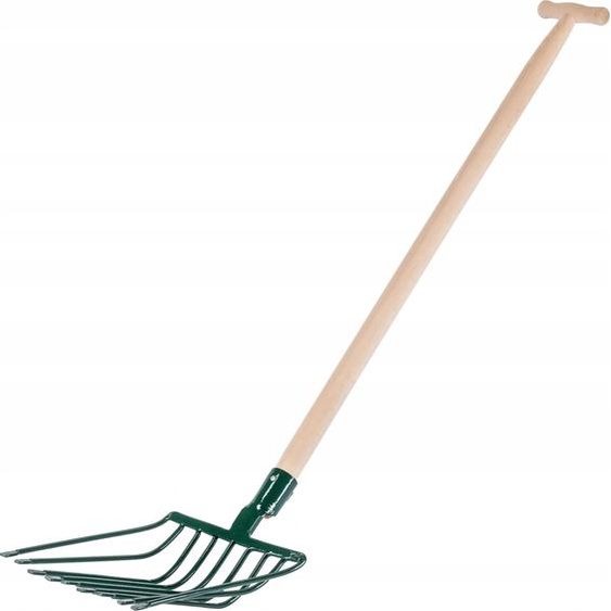 Fourche à bêcher - Fourche de jardin - 9 dents - Métal - Longueur 131 cm