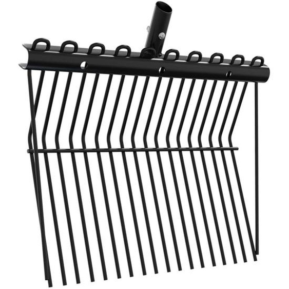 Fourche à foin sans manche 18 dents noir acier