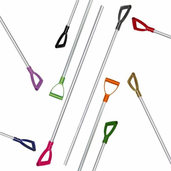 Fourche à fumier manche aluminium 115 cm avec poignée noire