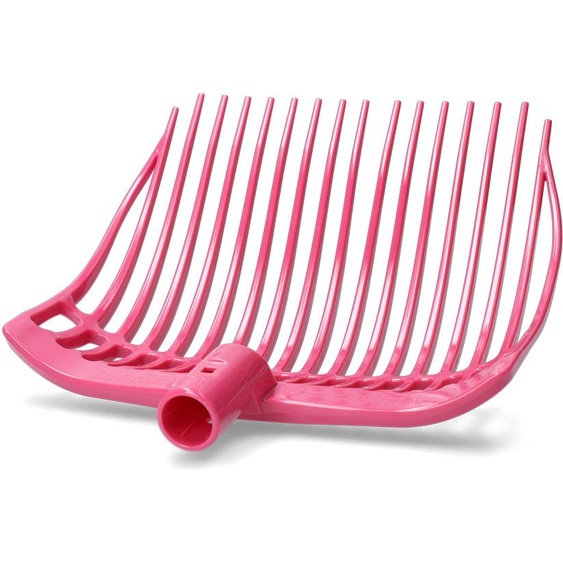 Fourche à fumier plastique moyenne rose sans manche