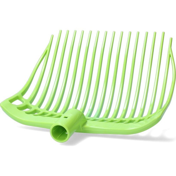 Fourche à fumier plastique Moyenne vert citron sans manche