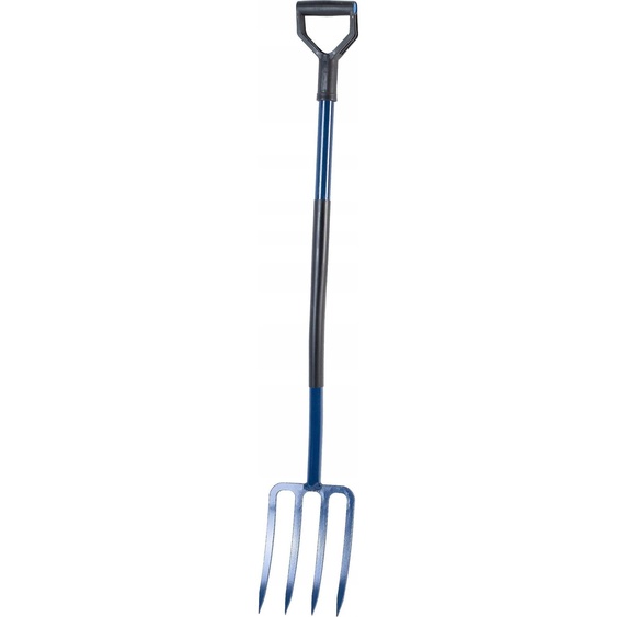 Fourche de jardin - Fourche à compost et à bêcher - 4 dents - Métal - 130 cm