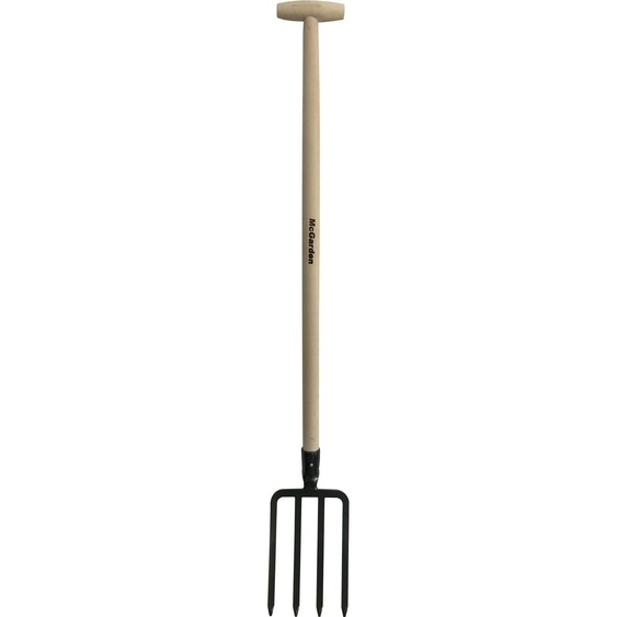 Fourche de jardin roulée, droite, avec poignée en T - Mg-800-0475