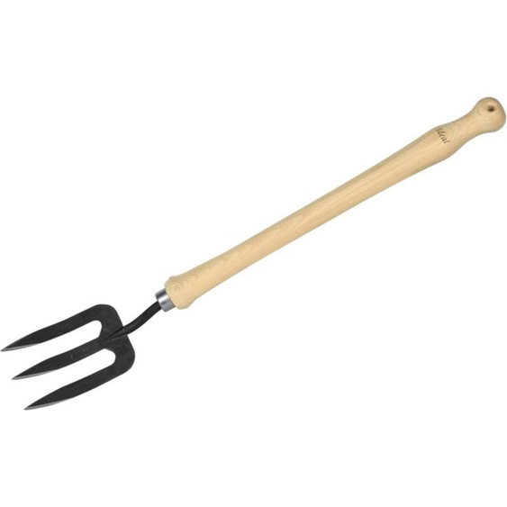 Fourche manuelle IDEAL 3 dents manche en hêtre 40 cm