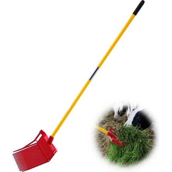 Fourche suédoise 1550mm - Fourche en plastique avec 18 dents - Fourche à fumier - Agriculture & Jardinage Outils