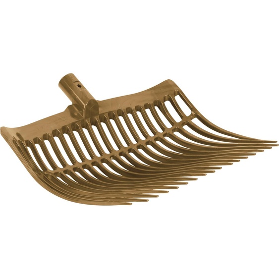 Fourche à fumier plastique or, sans manche