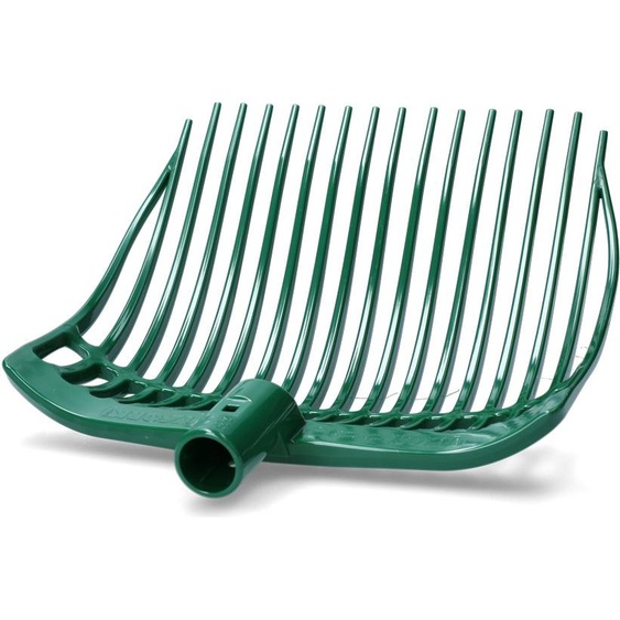 Fourchette à vapeur en plastique vert moyen sans manche