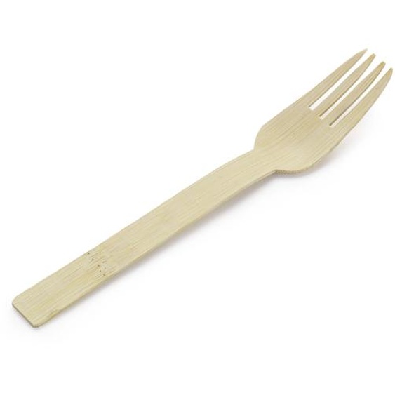 Fourchettes en bambou L. 17 cm - Lot de 50