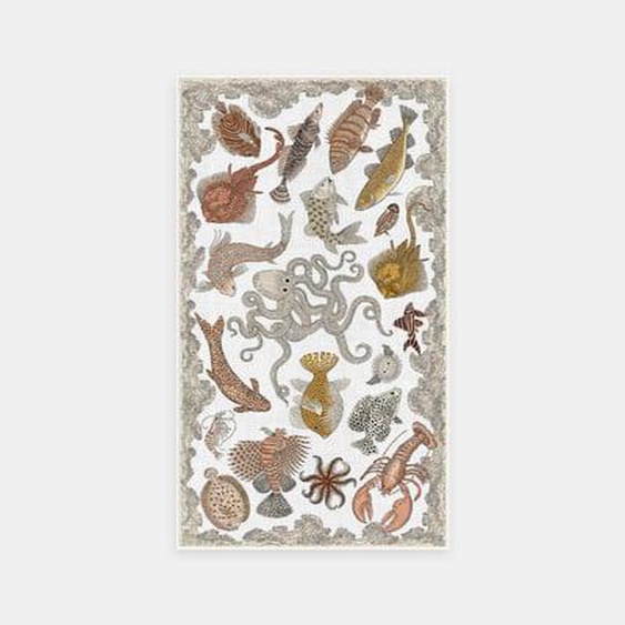 Fouta de plage Poseidon à motif