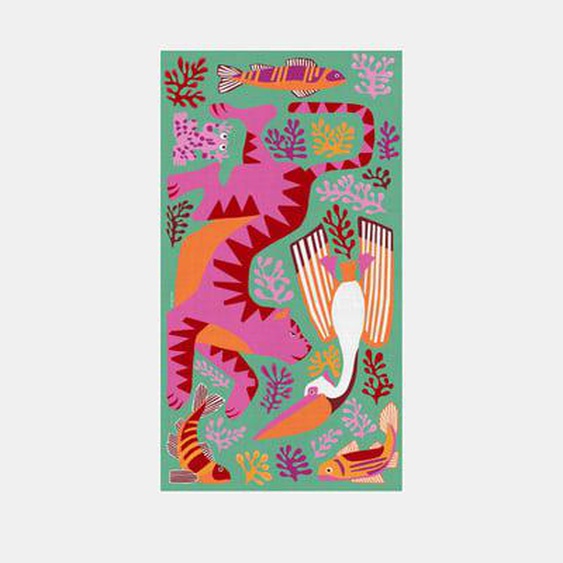 Fouta de plage Splash à motif