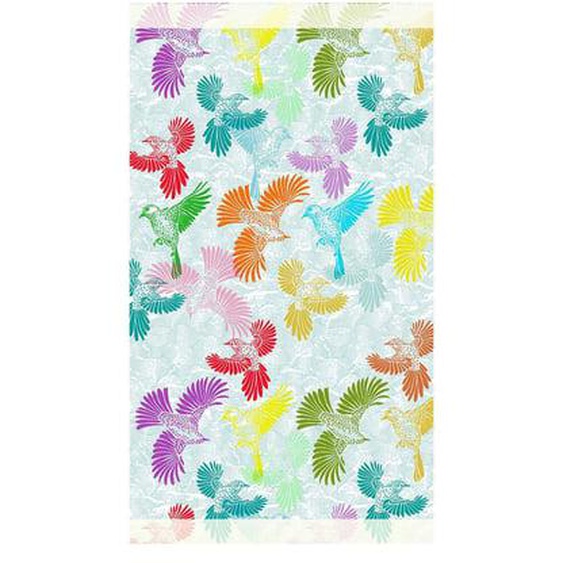 Fouta pur coton Envol arc en ciel