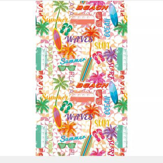 Fouta pur coton Good vibes pop