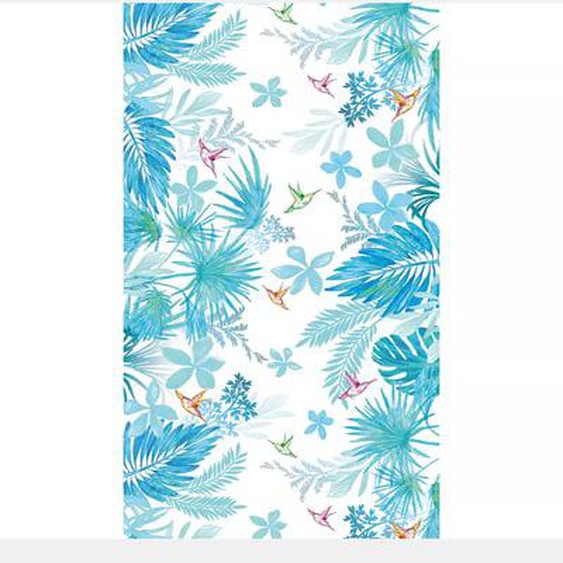 Fouta pur coton Guadeloupe lagon