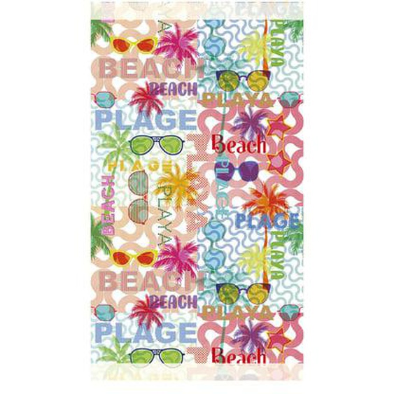 Fouta pur coton Miami beach pop