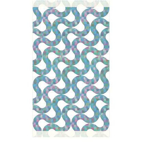 Fouta pur coton Serpentins lagune