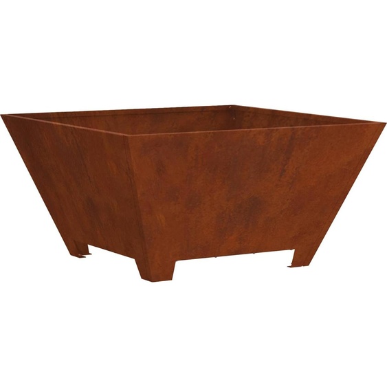 Braise Marron 80 x 80 x 40 cm Acier patiné