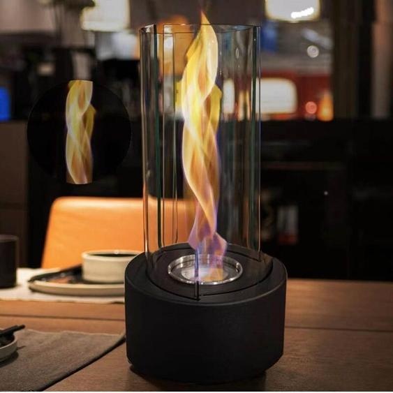 Foyer de table Tornado – Foyer de table à alcool de qualité supérieure – Foyer de table intérieur et extérieur avec anneau de flamme réglable,