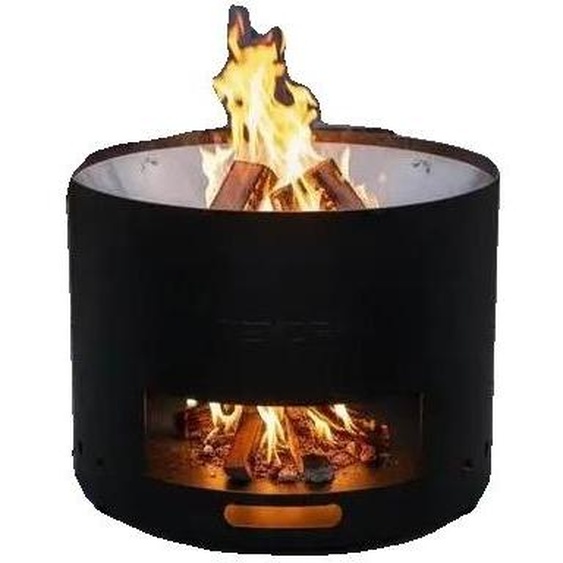 Foyer, design portable, fonction de combustion du bois sans fumée, couleur noire