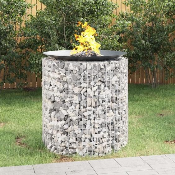 Foyer en gabion Ø 100 cm Fer galvanisé
