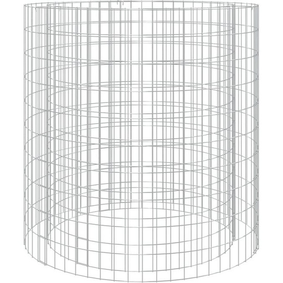 Foyer en gabion Ø 100 cm Fer galvanisé