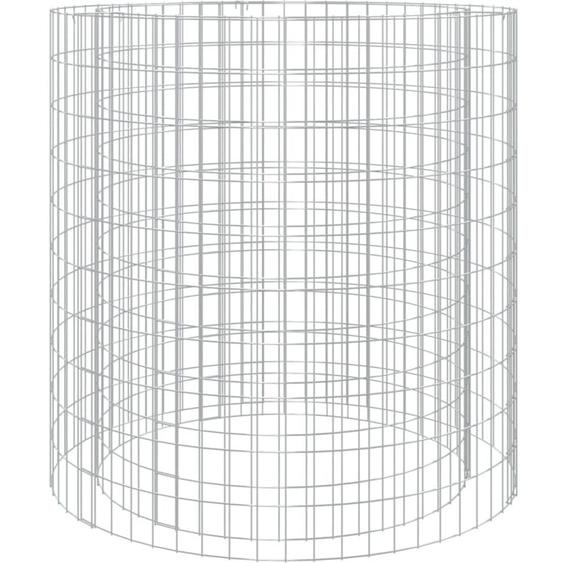 Foyer en gabion ø 100 cm fer galvanisé Vidaxl