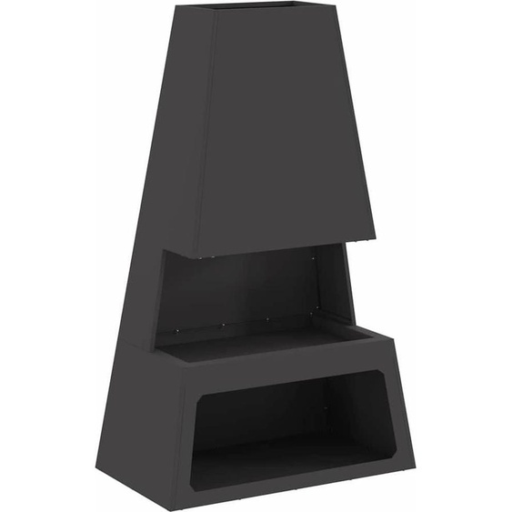 Foyer Noir 60 x 35 x 100 cm Acier