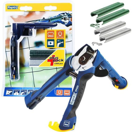 Rapid - FP222 - Pince grillage avec chargeur pour agrafes VR22 - Valisette + 200 agrafes - (40303112)