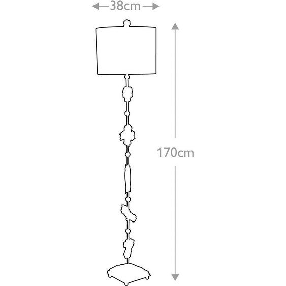 Fragment Lampadaire or antique Flambeau FB-FRAGMENT-FL-G