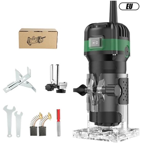 Fraise à bois, moteur 800W, contrôle à 6 vitesses, modèle standard
