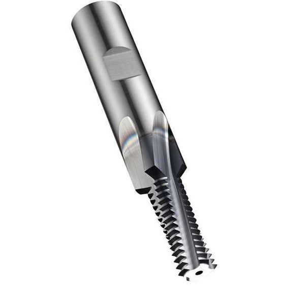 Fraise à fileter D.9.9mm M12 pas.1.75mm HM Alcrona Pro avec IK DORMER