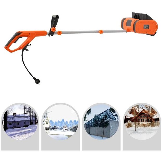 Fraise à neige électrique - Modèle filaire - Moteur 1 800 W - Vitesse de rotation 3 500 tr/min - Largeur de déblaiement 32 cm - Nylon/plastique