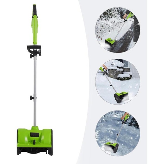 Fraise à neige électrique - ST-1200 - 1200 W - Largeur de déblaiement 30 cm - Hauteur de déblaiement 15 cm - Portée déjection 8 m - Moteur en cuivre pur - Poids 2,8 kg