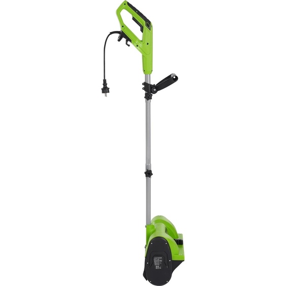 Fraise à neige électrique - Turbine à neige - 1200 W filaire, largeur de déblaiement 30 cm, portée déjection 8 m, hauteur dadmission 15 cm, prise UE, 2,8 kg - Vert
