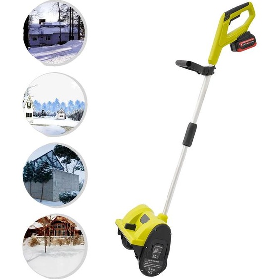 Fraise à neige, moteur 1200W, batterie au lithium 40Ah, largeur de déneigement 12,6 pouces, hauteur dalimentation en neige 6,3 pouces, distance déjection maximale 26,25 pieds