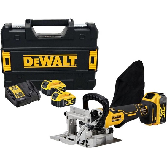 Fraiseuse à lamelles 18V XR Brushless + 2 batteries 5Ah + chargeur + coffret T-STAK - DEWALT - DCW682P2-QW