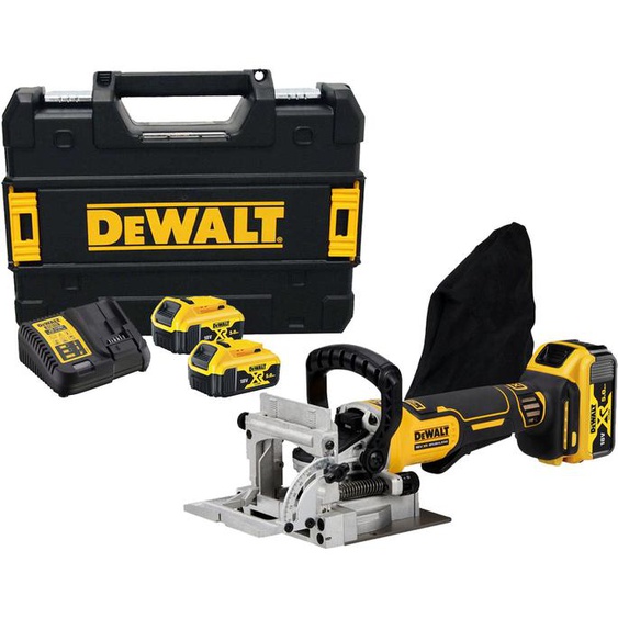 Fraiseuse à lamelles 18V XR Brushless + 2 batteries 5Ah + chargeur + coffret T-STAK - DEWALT - DCW682P2-QW