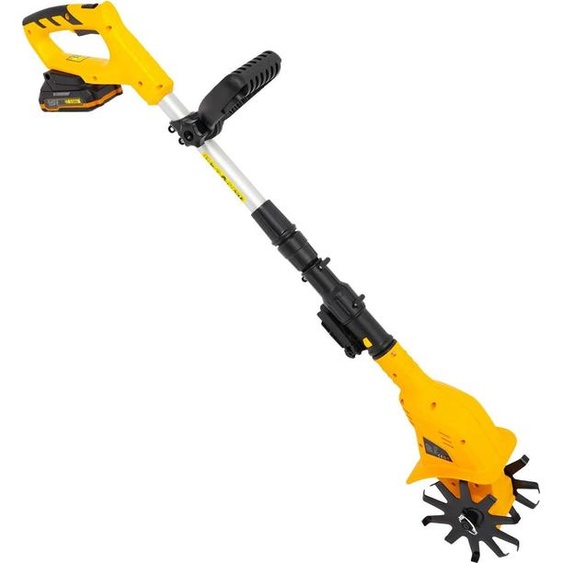 Fraiseuse à main - Cultivateur sans fil - Vitesse de rotation 250 tr/min - ABS et acier au manganèse - CE - Norme UE