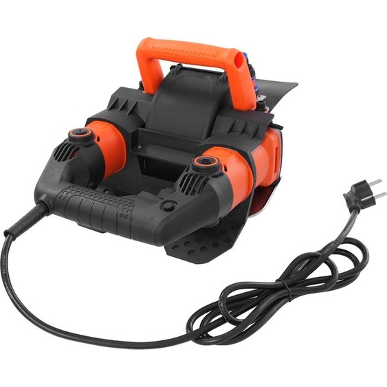 Fraiseuse à mur - Fraiseuse de murs - Positionnement laser - 5200 W - 10500 tr/min - 72 mm - alimentation secteur - noir