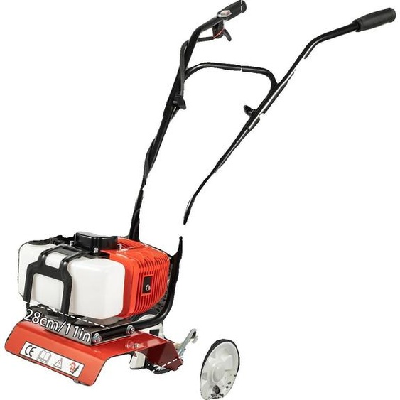 Fraiseuse de jardin, Moteur puissant, Fraisage polyvalent, Rouge/Noir